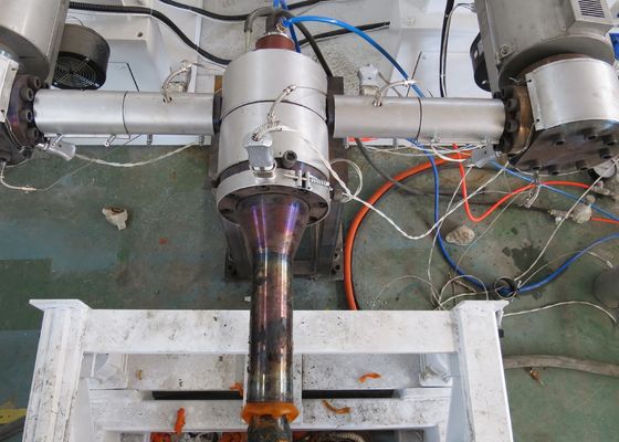 Máy làm ống sóng đôi 30kgh 17mm / Dây chuyền sản xuất ống nhựa
