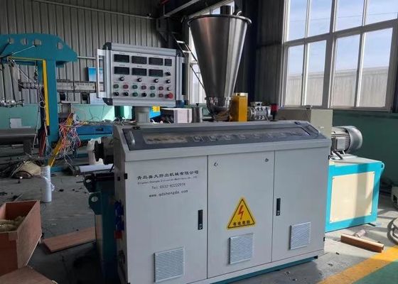 Dây chuyền ép đùn ống sóng đơn PVC PP PE Máy làm 20kg / H