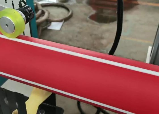 250-300kg / h Dây chuyền sản xuất ống phẳng PVC đôi trục vít hình nón