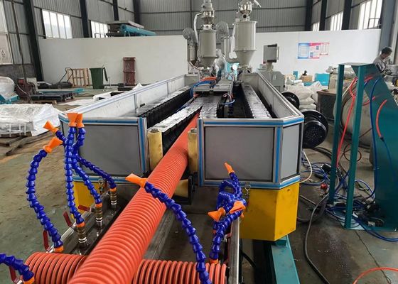 Máy làm ống sóng đôi 100-630mm Ống PE
