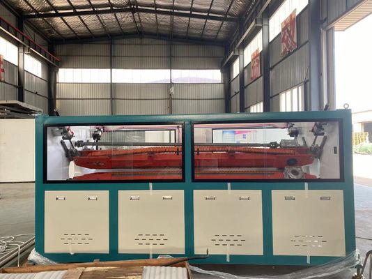 HDPE / PP / PVC Máy đùn ống sóng đôi / Máy làm ống