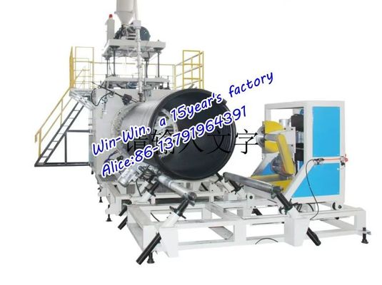 Kết cấu tường HDPE Dây chuyền sản xuất đùn ống sóng xoắn ốc