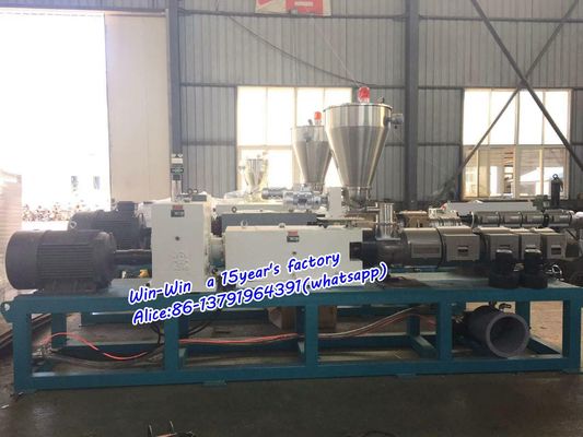 Dây chuyền sản xuất máy làm ống PP PE PVC Dây chuyền ép đùn ống trục vít đơn hoặc đôi
