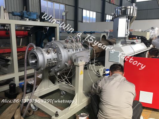 Nhựa PVC PE PPR Máy làm ống sóng rắn Máy ép đùn đơn đôi