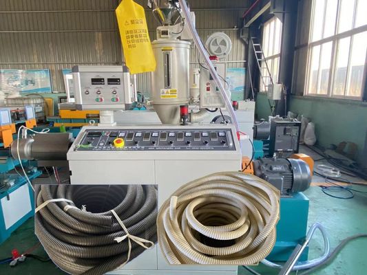 Vòi máy giặt PE PP Sản xuất dây chuyền ép đùn ống sóng đơn