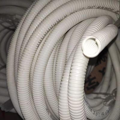 Dây chuyền ép đùn ống sóng đơn tường chống cháy PVC trắng