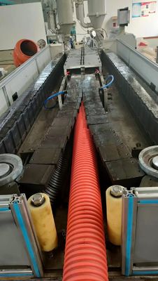 Dây chuyền ép đùn ống đôi tường bằng điện cho ống tưới nước PE PP PVC
