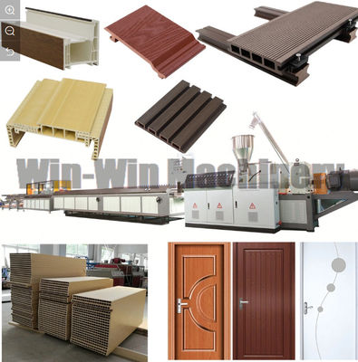 Bảng điều khiển mẫu màu Máy đùn trục vít đôi cho bảng tải pallet tổng hợp WPC