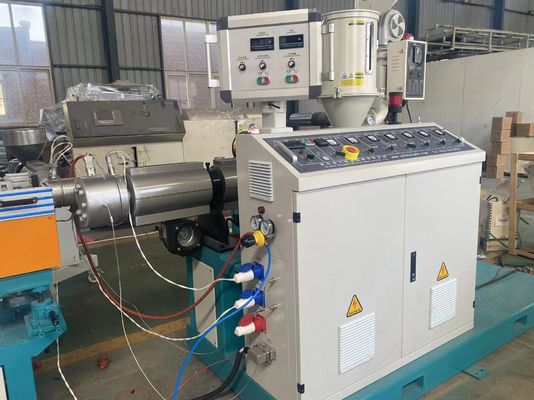 Dây chuyền sản xuất ống lượn sóng đơn tường PE PP có dây chuyền đánh dấu