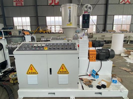 Máy đùn ống xoắn ốc PE Dây chuyền sản xuất dây cáp bảo vệ