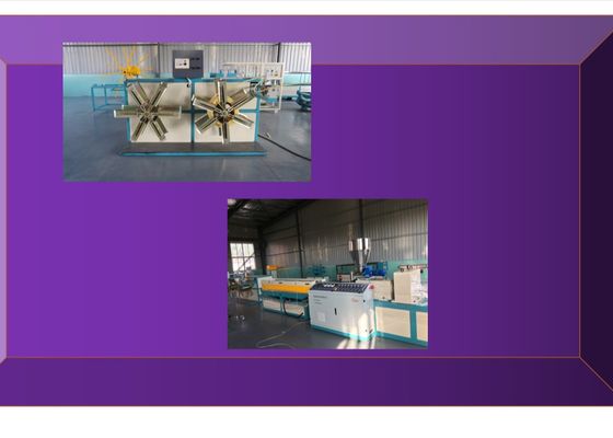 Máy đùn trục vít đôi PVC 100Kgh màu đen / Dây chuyền sản xuất ống nước / PE