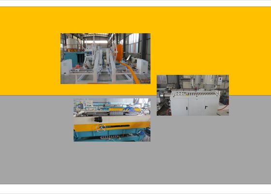 PVC PE PP Dây cáp sóng đơn Bảo vệ dây nhựa Máy đùn ống / Dây chuyền đùn ống sóng