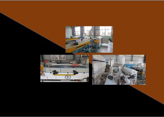 250kg / H 690mm Dây chuyền đùn ống tường đơn