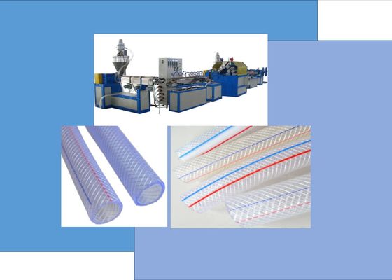 50kg / h Máy làm ống nước linh hoạt gia cố bằng sợi PVC
