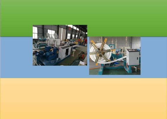 Dây chuyền đùn ống sóng kép 65kw 150kg / H PE
