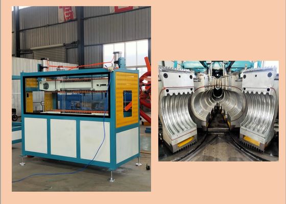 Dây chuyền đùn ống sóng PLC PVC PP PE 400mm