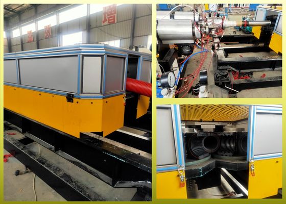 Dây chuyền đùn ống sóng xoắn ốc 100kw 300kg / H