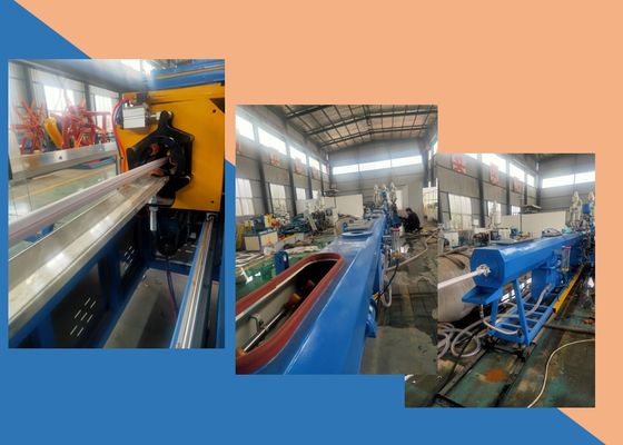 160kg / h PPR Dây chuyền đùn ống HDPE ba lớp Một nguồn cấp dữ liệu