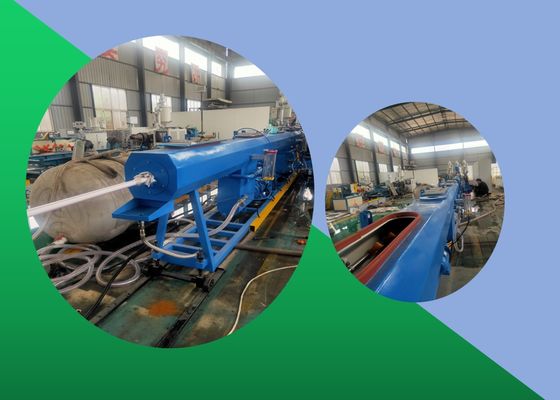 Dây chuyền đùn ống HDPE ba lớp Máy đùn ống đôi Polypropylene