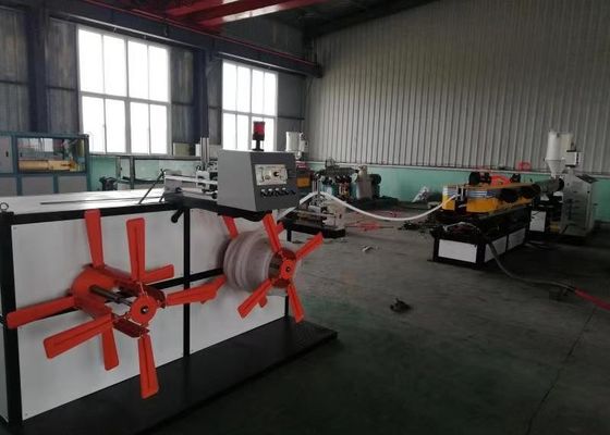 Dây chuyền ép đùn ống sóng đơn PVC PP PE Máy làm 20kg / H