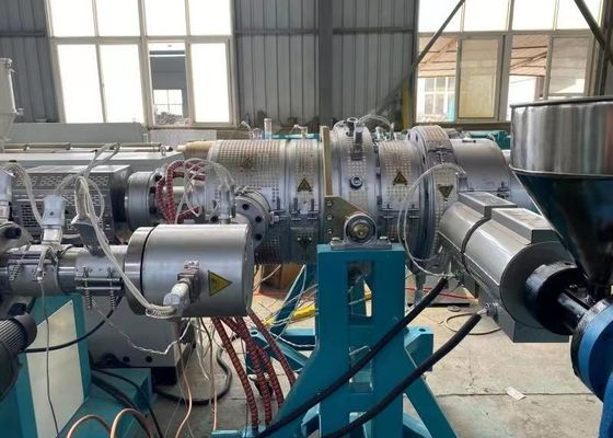 Máy đùn ống HDPE tuyến tính PLC 15m / Min 250kg / H