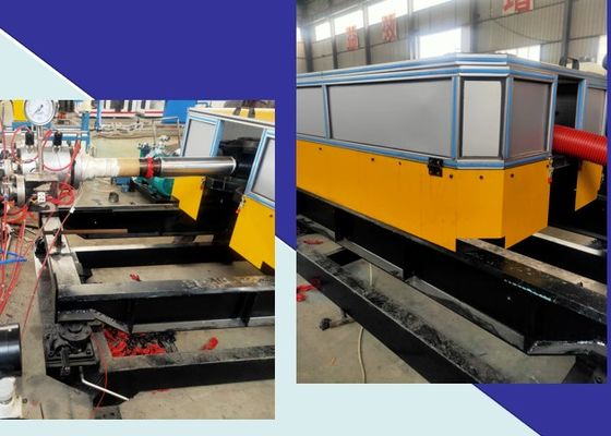 Máy làm dây chuyền đùn ống sóng PP PE HDPE 20-63mm