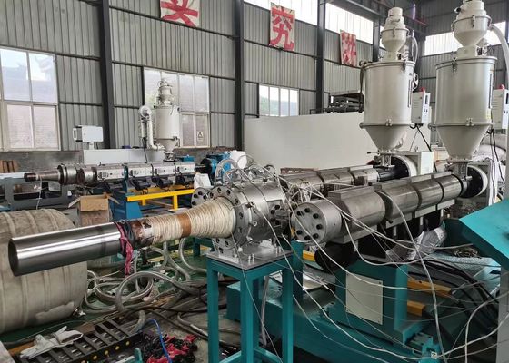 Dây chuyền / Máy đùn ống sóng đôi tường HDPE cường độ cao