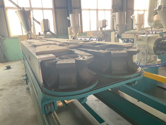 Khuôn 50 cặp PP PE Dây chuyền ép đùn ống / sóng